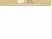 Tablet Screenshot of hotel-lesnidum.cz